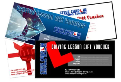 Driving lesson Gift vouchers