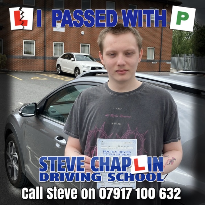 Alex Bennett, from Kimberley, Nottinghamshire successfully passed his driving test on 24/06/2025 at Ashfield.