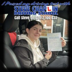 Congratulations to Danielle Cupit on passing her driving test at Chilwell Test Centre 🎉🚗 Danielle Cupit holding her driving test pass certificate after automatic driving lessons in Ilkeston.